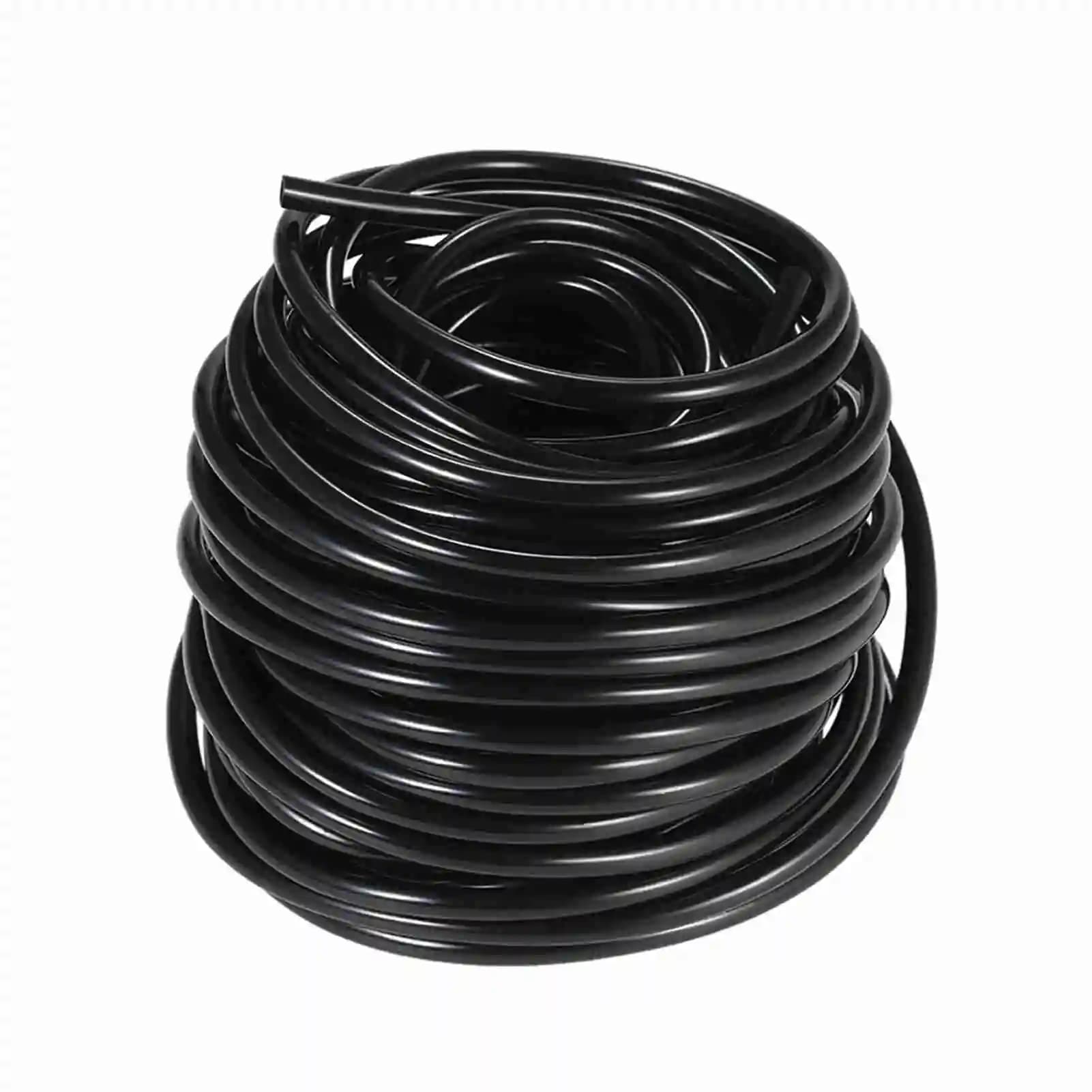 Tubo flessibile per irrigazione da 50 m Sistema di irrigazione a goccia da 4/7 mm per giardino domestico Cortile Prato Paesaggio Patio Piante Fiori Fornitura d'acqua