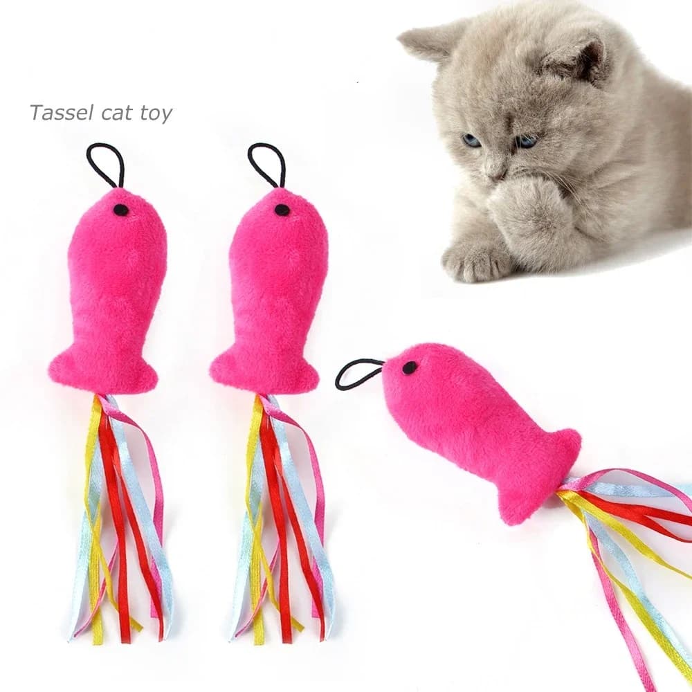 New Pet Cat Toy Spare Head for Small Fish Stick for Fun Cats Spare head for fishing rod toy for cats