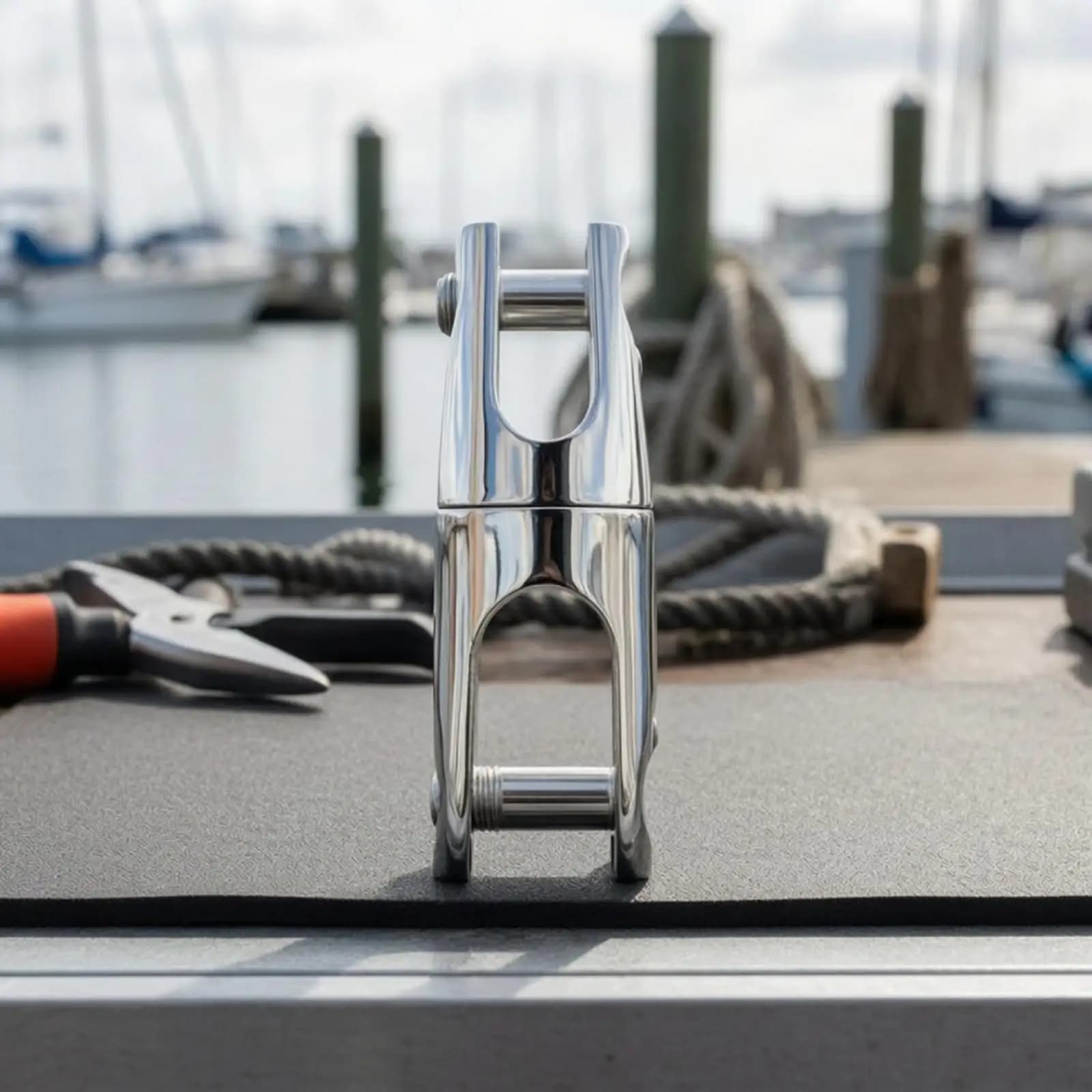 Boat Anchor Chain Connector 316 Stainless Steel Rotating Link for Yacht Marine Deck Hardware Docking