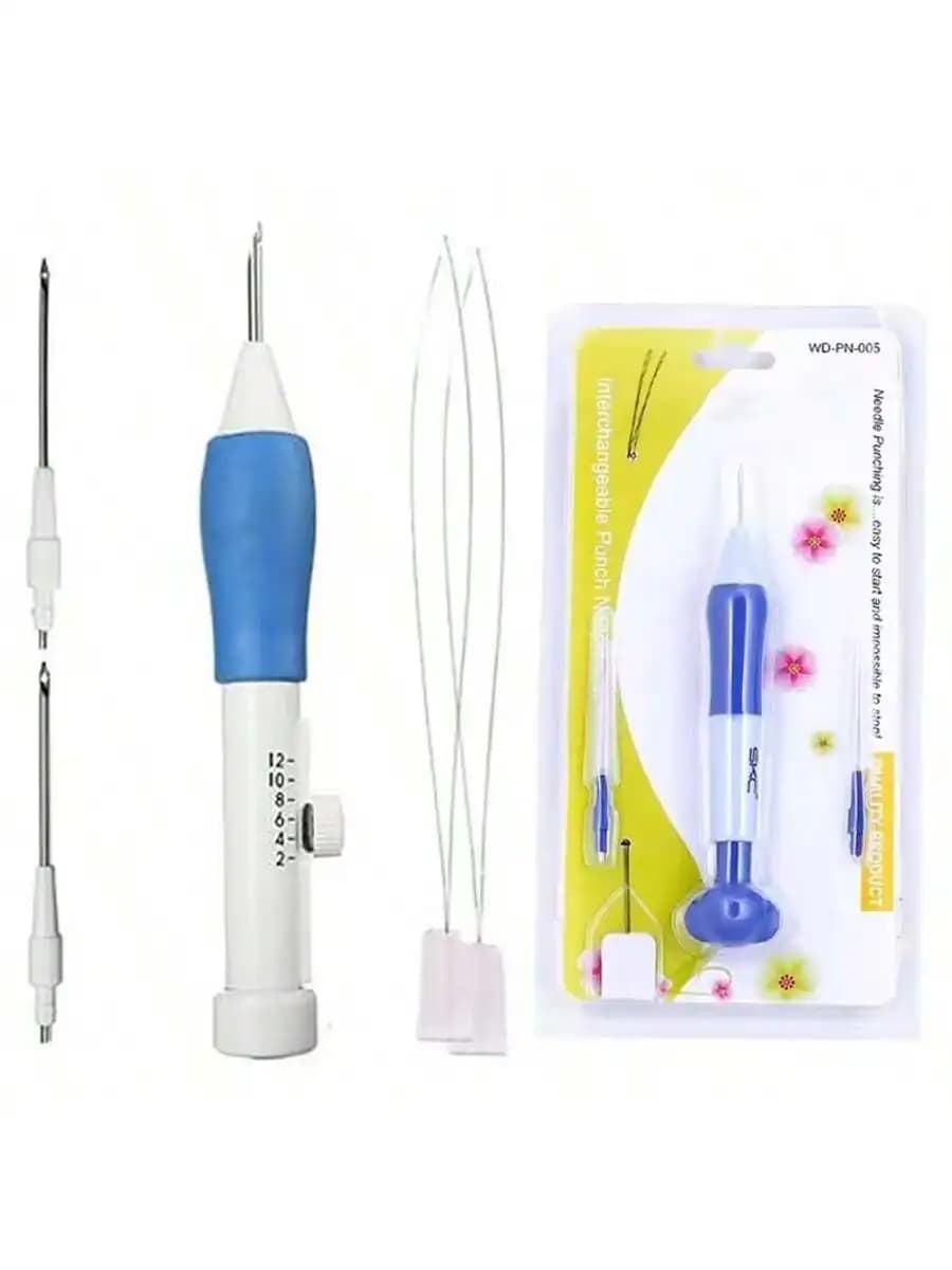 Set di 1 Kit per Ricamo con Ago Magico, Strumento per Cucire e Lavorare a Maglia, Attrezzi per Fai-da-Te