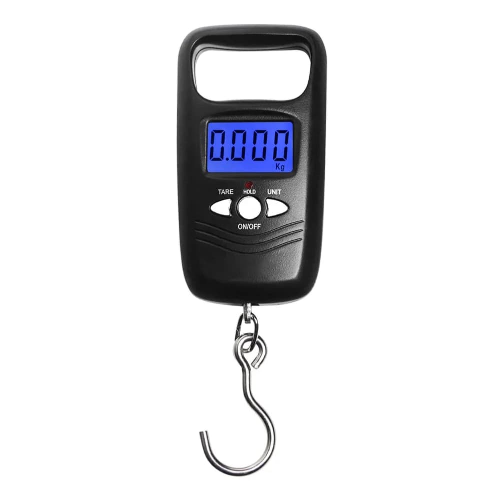 Portable Digital Luggage Scale 50kg Hanging Hook Electronic Weight Scale With LCD Backlight Tare Function For Travel Shipping To