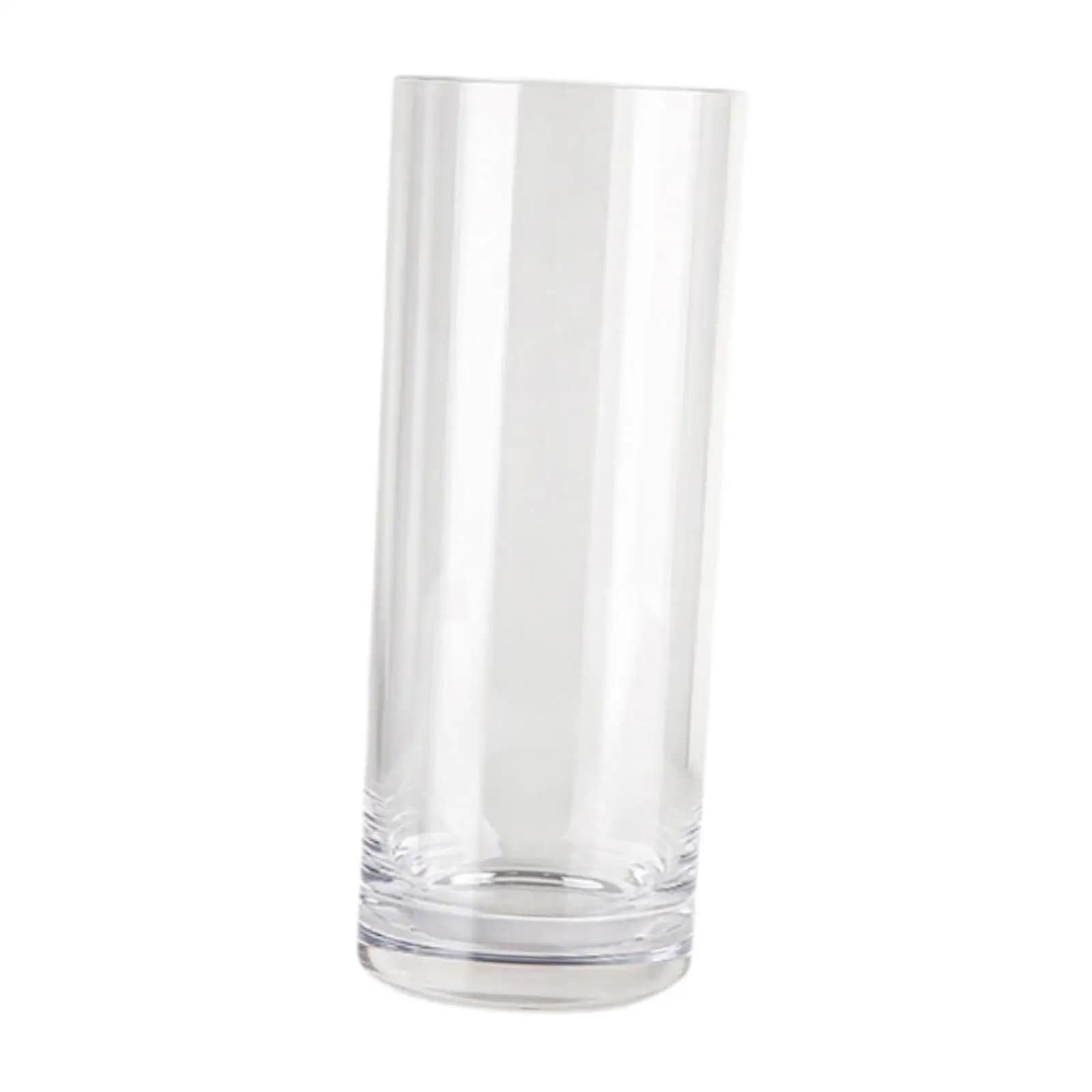 Plant Pot Holder Tall Flower Vase Floral Arrangements Decors Desk Acrylic Cylinder Vase Container for Party Dining Room Floor
