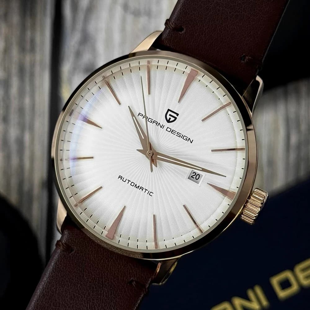 Orologio Meccanico da Uomo PAGANI DESIGN Stile Classico, Movimento Seagull Automatico, Impermeabile, in Acciaio Inossidabile per Uomo
