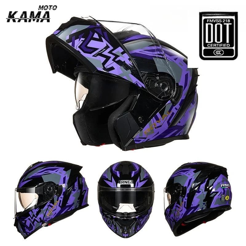 Caschi da moto Sport Touring Casco integrale Certificazione DOT Casco Para Moto Sport Bike Doppia visiera Proteggi Capacete