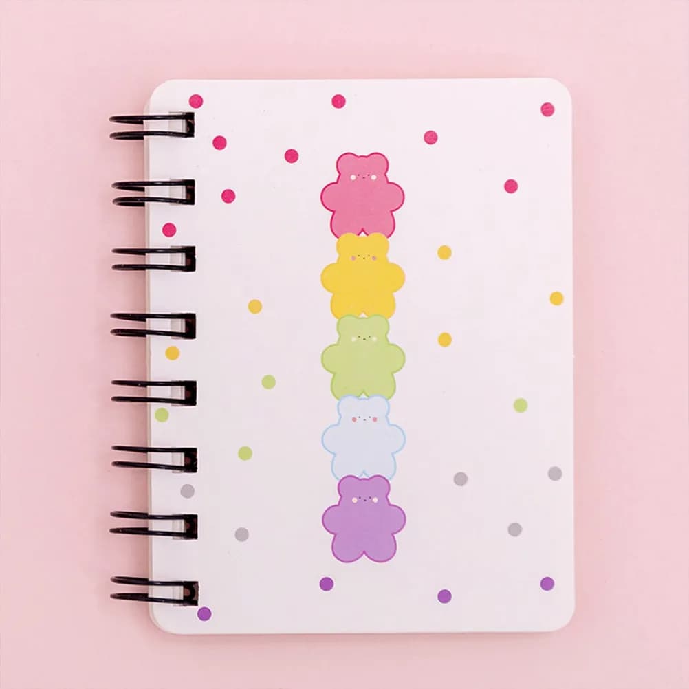 Set di 6 Taccuini Tascabili Leggeri, Agenda in Carta per Scuola, Ufficio e Casa, Pianificatore, Diario, Blocco Note a Righe Compatto
