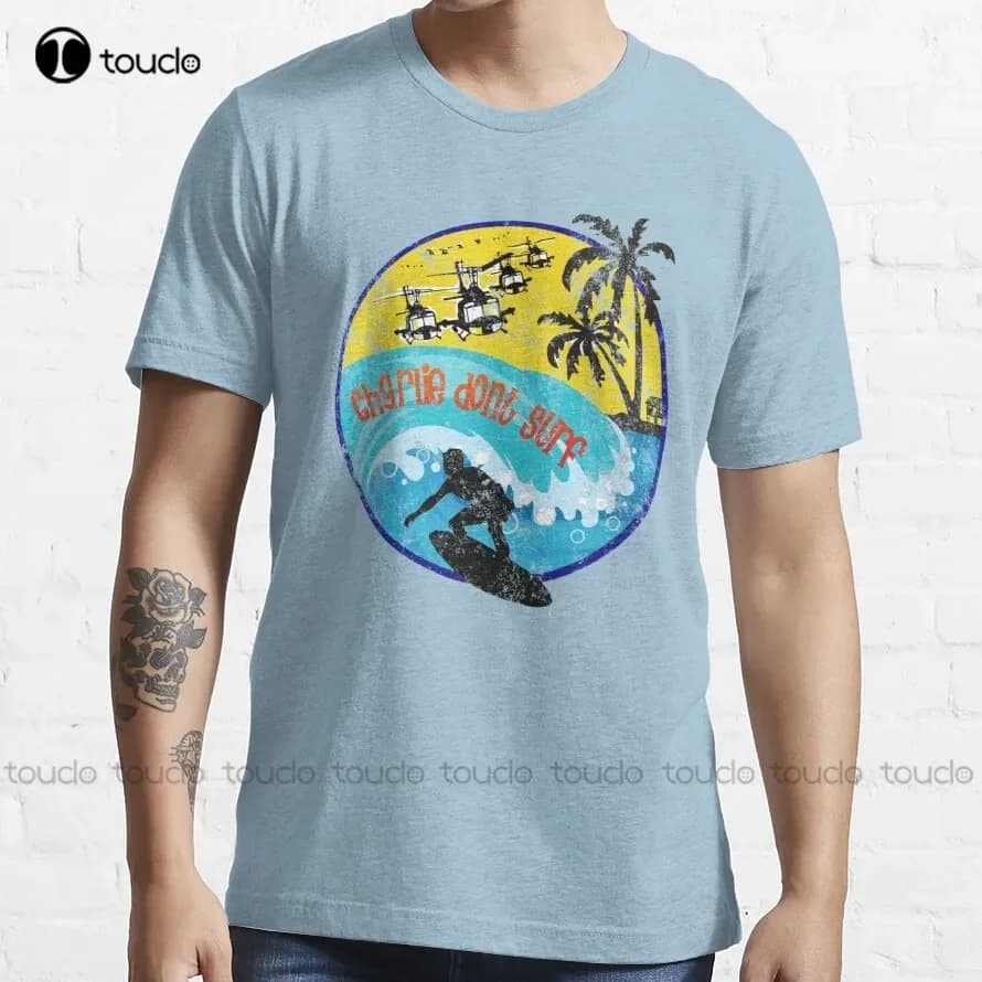 CHARLIE NON SURF apocalisse ora T-shirt magliette da golf Personalizzato aldult Teen stampa digitale unisex xs-5xl Cotone per tutte le stagioni