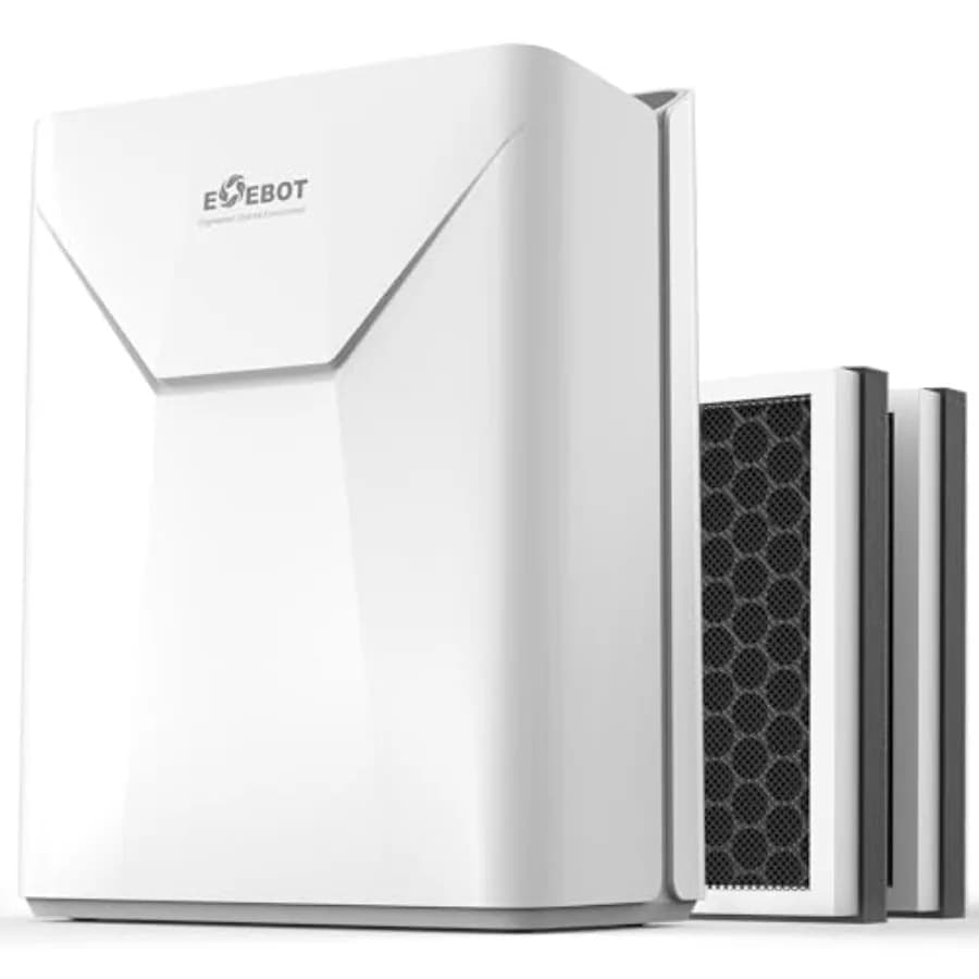 Air Purifier for Home Large Room Up to 2, 390 Ft², HEPA Air Purifiers with Washable Pre-Filter, Quiet HEPA Air Filter, Sleep Mo