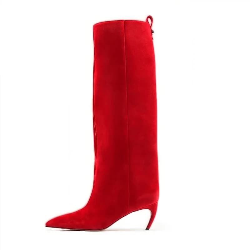Nicheluxury europeo e americano con tacco alto a punta e maniche alte per spettacoli di passerelle della settimana della moda femminile e scarpe da banchetto