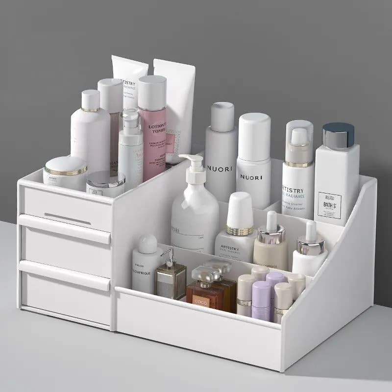 New drawer box storage for make-up dorm finishing plastic shelf cosmetics care of the skin on your desktop