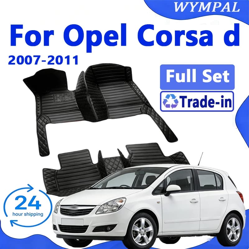 Tappetino per auto per Opel Corsa D 2007 ~ 2014 tappeto impermeabile Cubre Pisos Para Autos tappetino per auto pavimento decorazione d'interni accessori per auto