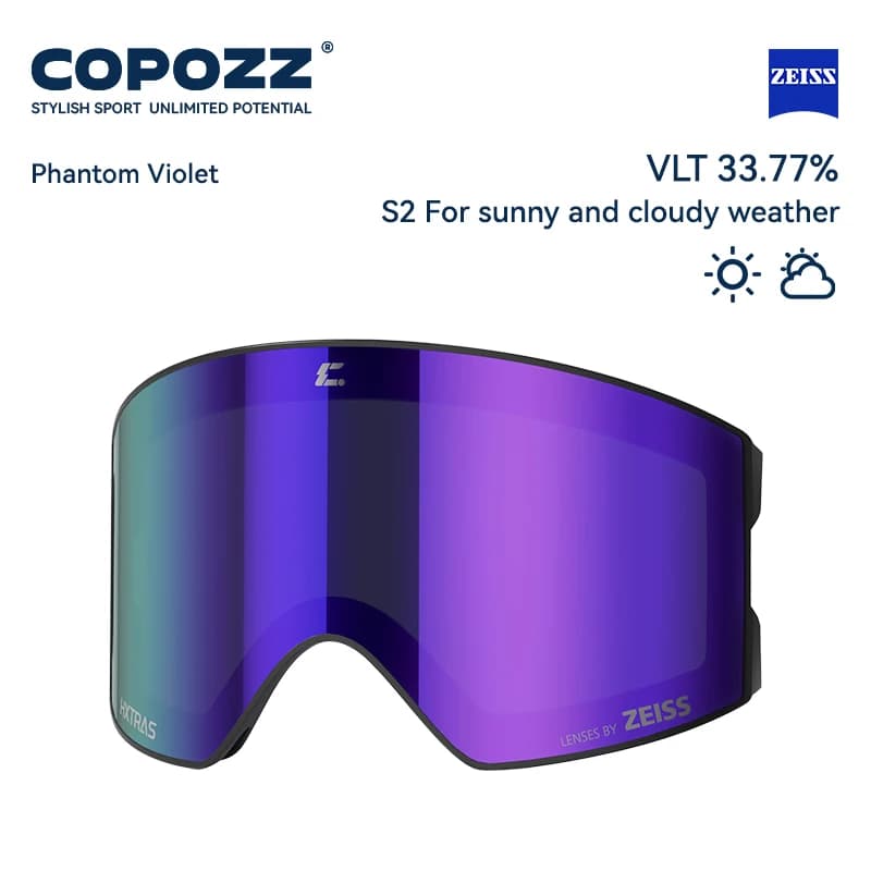 COPOZZ 24100 ZEISS Occhiali da sci Lenti di ricambio magnetiche Lente cilindrica