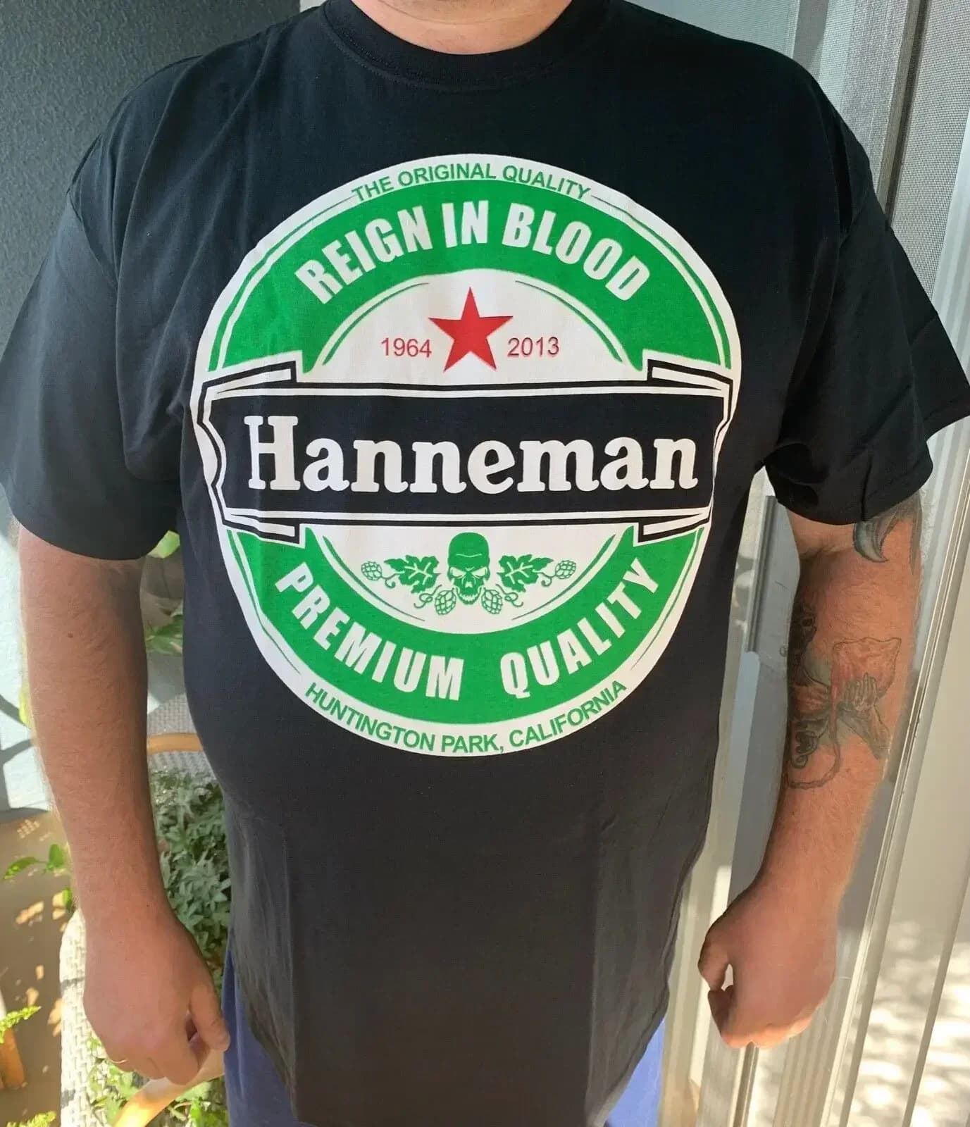 Hanneman Reign In Blood Jeff Hanneman Slayer T-shirt nera