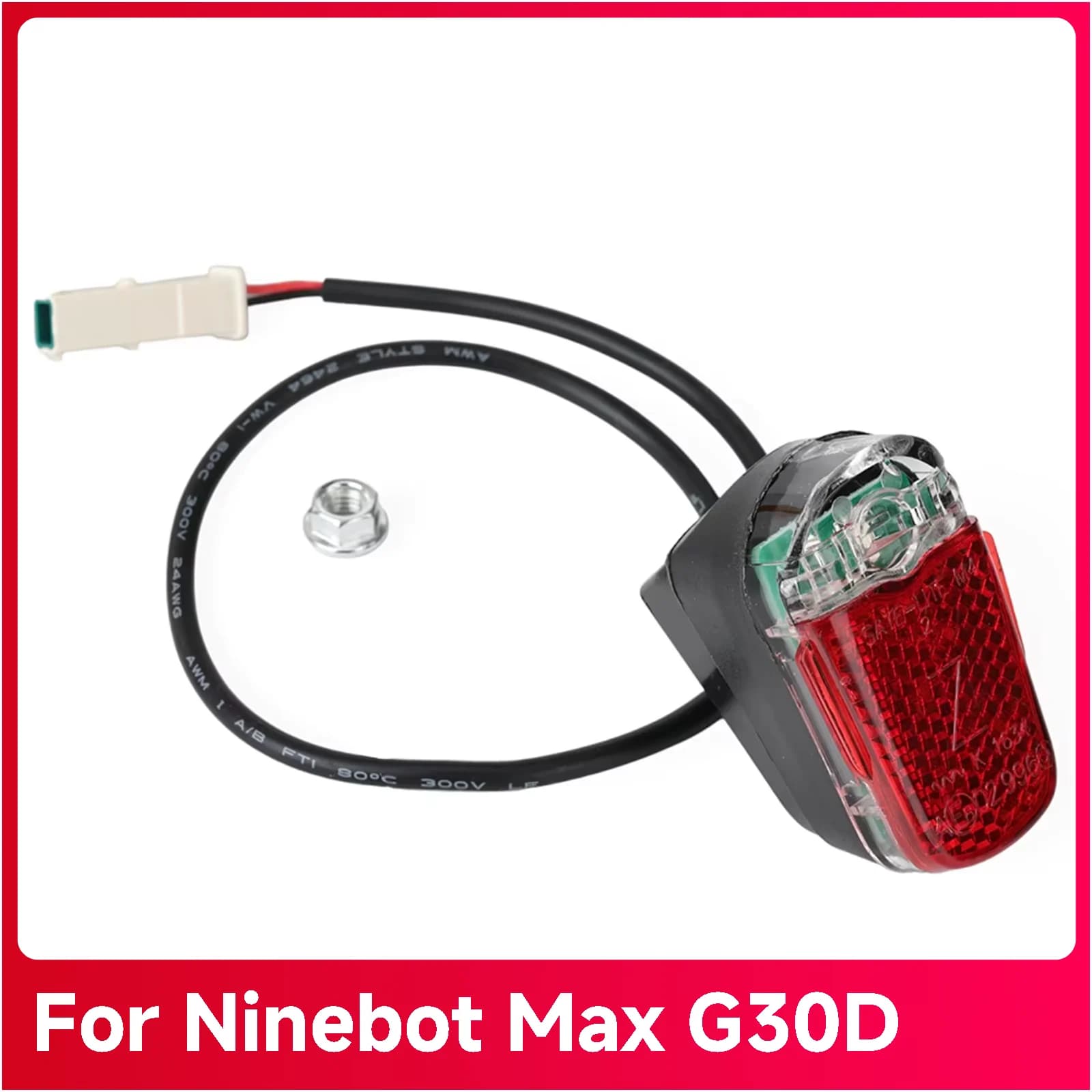 Rear Brake Tail Light For Ninebot Max G30D Electric Scooter Taillight Safety Warning Night Riding Cycling Accessories
