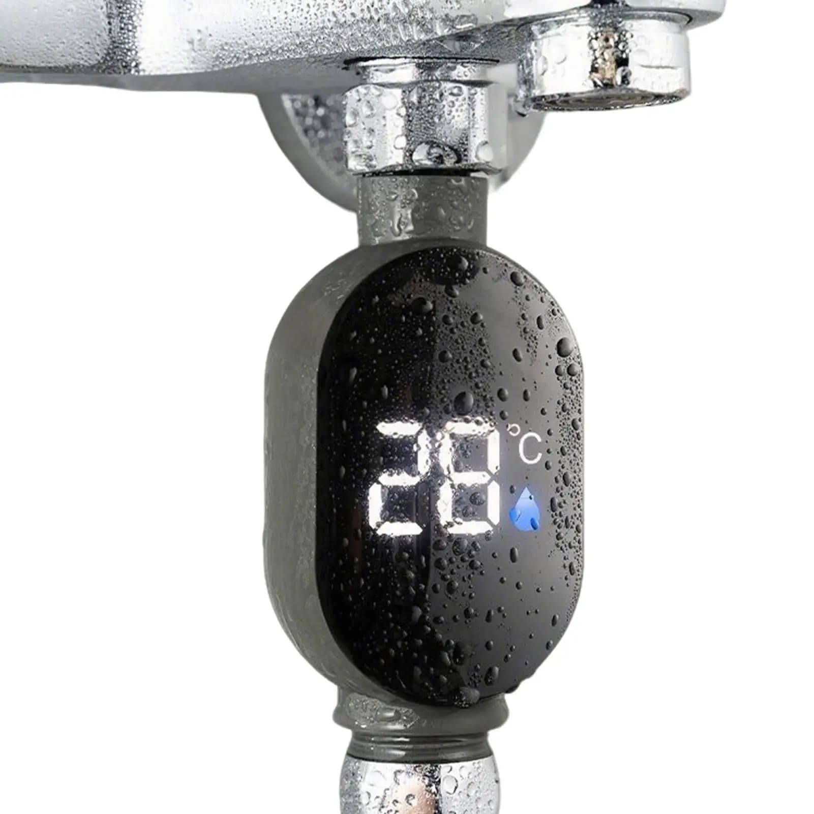 Indicatore di temperatura per doccia Display digitale a LED Indicatore di temperatura dell'acqua per bagnetto per bambini Monitor intelligente impermeabile per bagno bagno