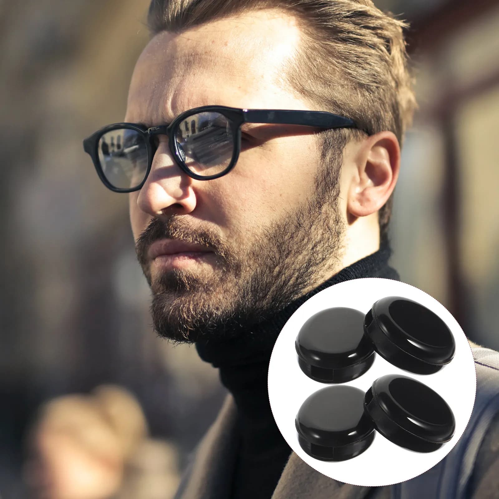 20 Paia di Cuscinetti Antiscivolo per Occhiali, Morbidi Cuscinetti in Silicone per Montature di Occhiali da Vista e da Sole, Supporto Confortevole