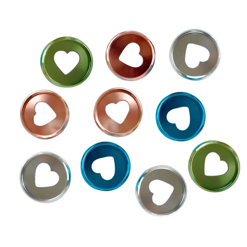 Dischi in metallo a fogli mobili alluminio 32mm 11 pezzi anelli di rilegatura a disco in metallo dorato per notebook anello accessori per ufficio fungo