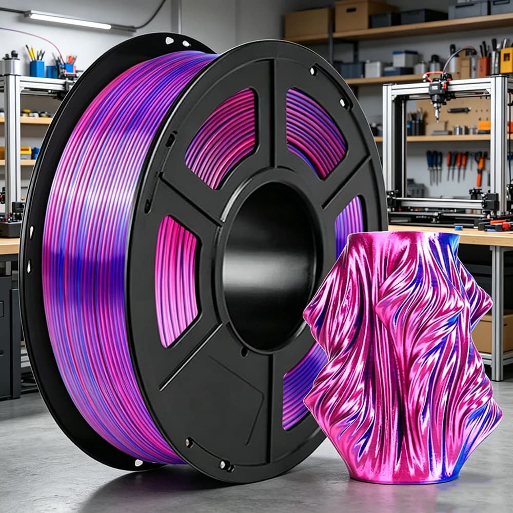 1.75mm PLA Silk Red Blue 3D Printer Filament Materials Consumables 250g 3D Printer Material Independent vacuum packaging