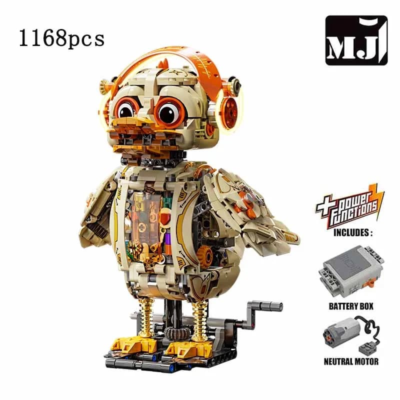Set di Blocchi da Costruzione Anatra Meccanica 1168 Pezzi, Modello Animale Robotico, Giocattolo Educativo STEM per Bambini, Regalo Tecnologico, Kit Robot Fai-da-Te