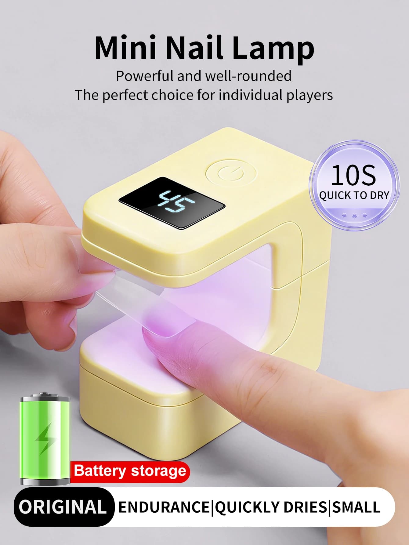 Mini lampada UV LED ricaricabile per unghie in gel, lampada per unghie a polimerizzazione rapida, lampada UV LED per smalto gel, lampada per asciugatura unghie, manicure