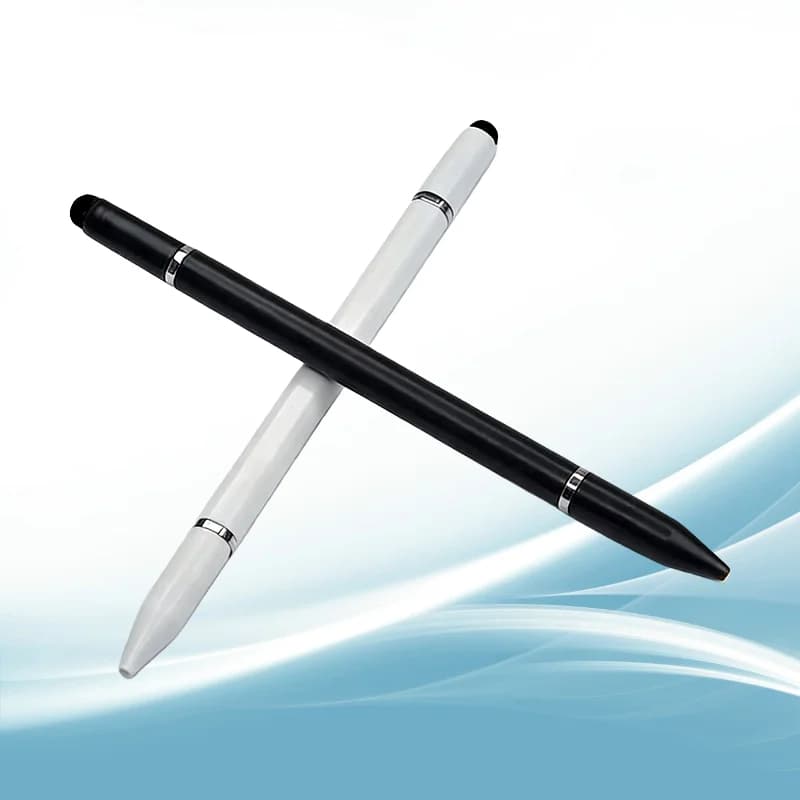 3 in 1 (matite stilo a disco, penna a sfera e pennini in gomma) Penna stilo universale per disegno touch screen capacitivo per tutti gli smartphone