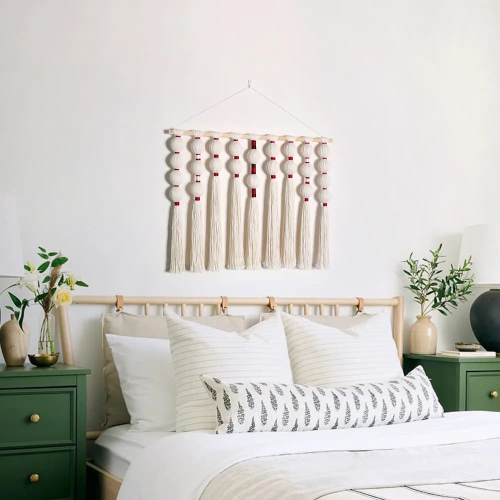 New Design Eco-friendly Cord Ball Wall Hangings Macrame Tapestry Designs Home Wall Decoration for Bedroom Living Room