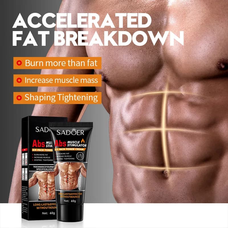 Crema da massaggio per tutto il corpo e bodybuilding, impacco caldo per stringere i muscoli addominali