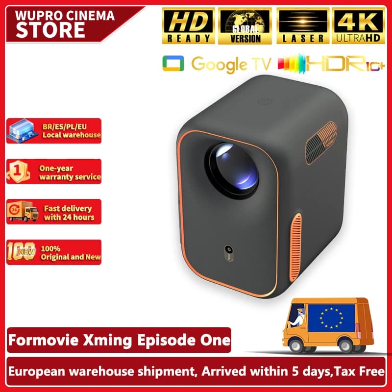 Formovie Xming Episode One Mini proiettore 1080 FHD Home Versione globale portatile Google TV Netflix Cinema Proiettore esterno intelligente