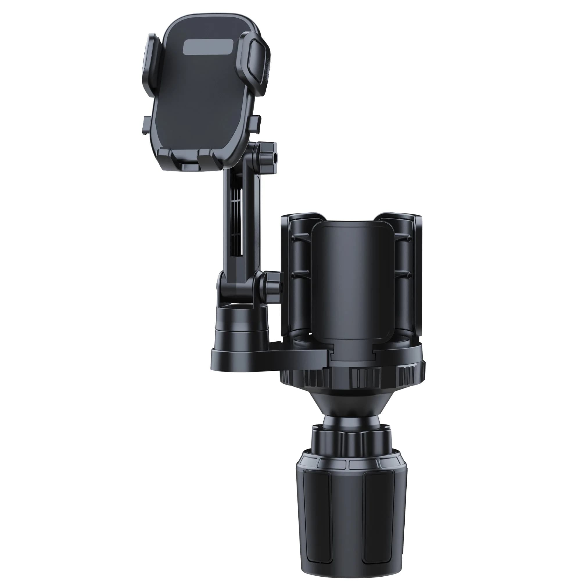 Car Phone Holders, Adjustable Car Cup Holder Expander with Rubber Grip, Secure Hold, Fit for Up to 5.31'' Drinks/Mugs/Foods