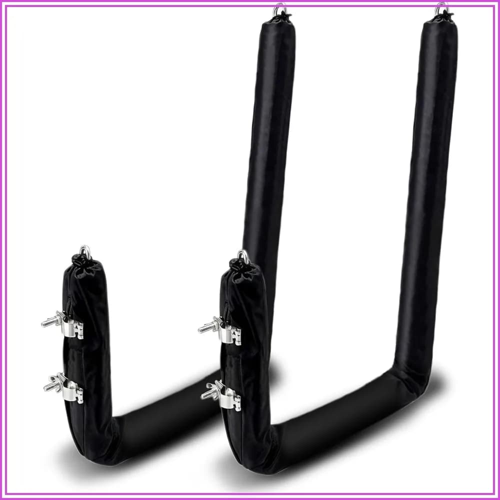 Paddle Board Rack for Boat Kayak SUP Exterior Mount, 14" Boat Rail Holder, 304 Stainless Steel Foldable Storage for Standard Round Rail