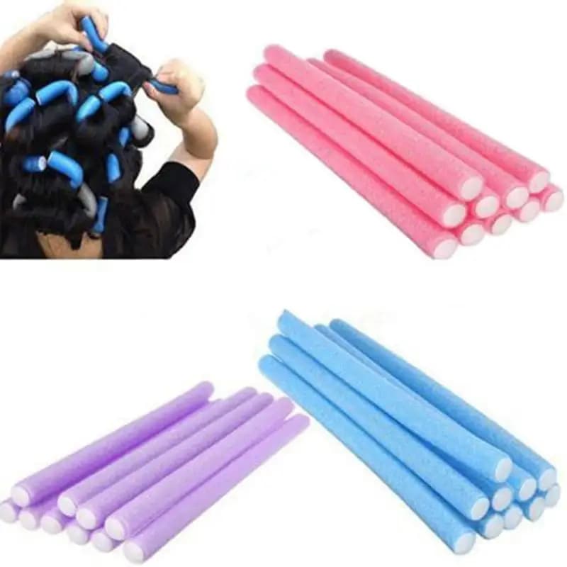 Versatile curling rolls (set of 10 pieces) - Bigodini in sponge and hair curlers in EVA pearl cotton