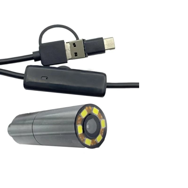 12MP 4K HD IMX258 AF modulo fotocamera USB 75 gradi, microfono digitale LED light alloggiamento tubo impermeabile di grado industriale per in