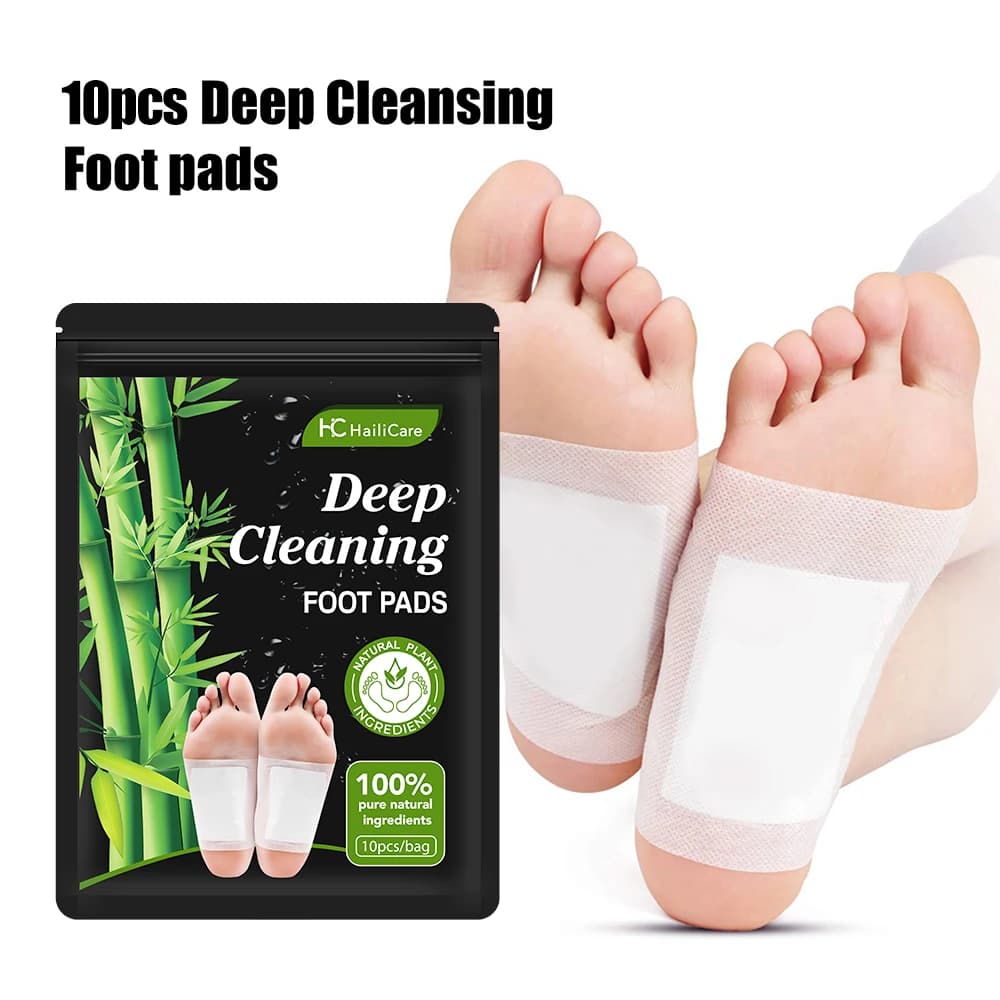 US Stock Multifunctional Adhesive Foot Pads Deep Cleansing Natural Bamboo Charcoal Foot Paste Relieves Fatigue Stress Relax Body