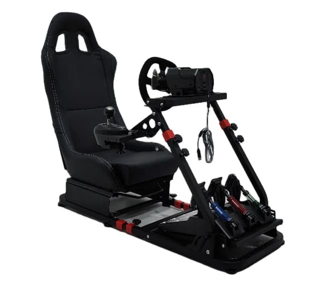 Steering Wheel Chair Bracket, Driving Pedals Set, Car Monitor Stand, Gaming Racing Simulator