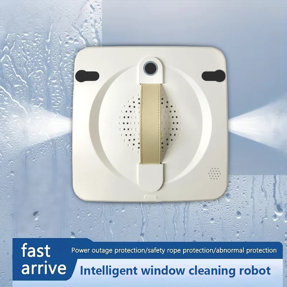 Window Cleaning Robot , 4-Way Water Spray,Home Glass Floor Wall Robot Window Cleaner,Laser Sensor,Smart Navigate