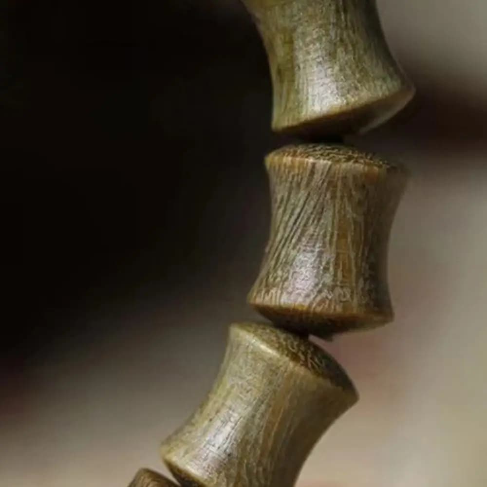 Hand Rope Handmade Bangles Green Sandalwood Hand Rings Rosary Decoration Bracelet Evernight Bracelet Women Jewelry Accessories