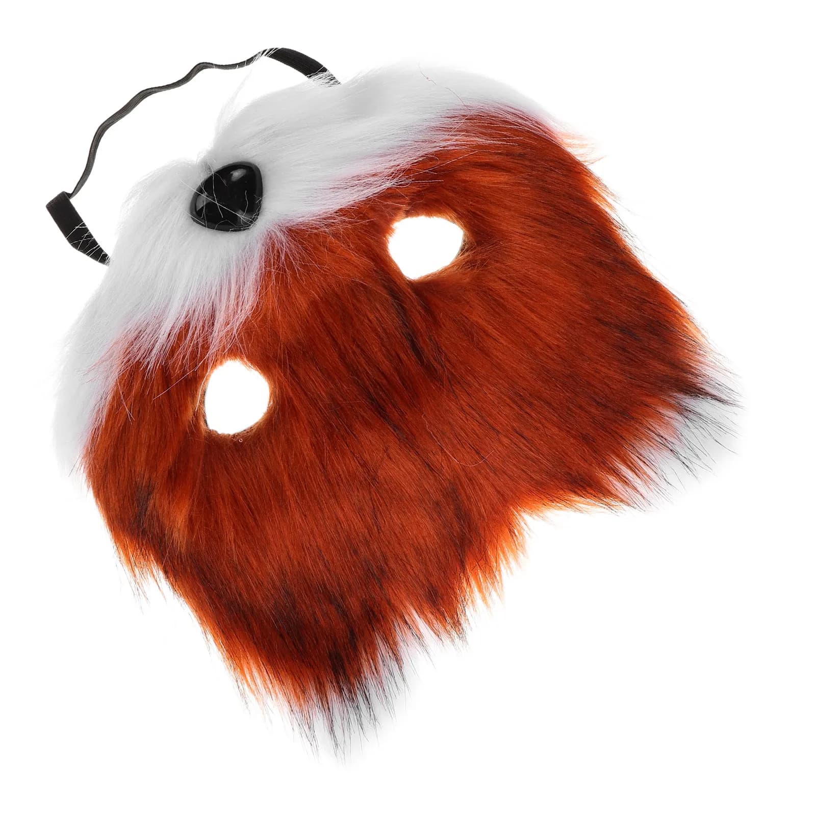 Half Face Animal Mask Fox Cat Wolf Therian Cosplay Costume Halloween Masquerade Party Eye Mask Soft Comfortable