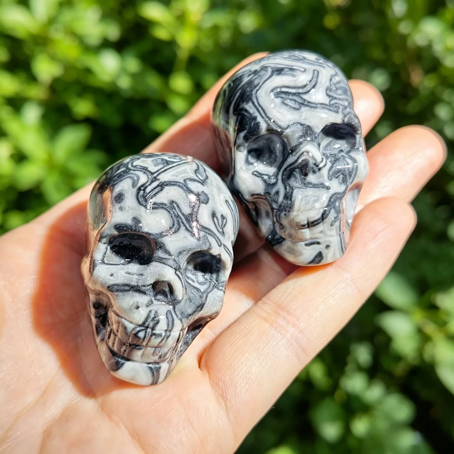 Sfera di Agata Nera Naturale, Sfera di Cristallo Lucidata, Ornamento Decorativo in Pietra Minerale per Casa, Collezione e Regalo