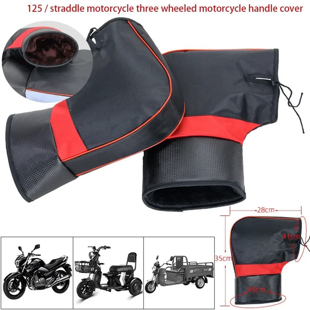 Guanti da manubrio per motociclette E-bike Protezione invernale all'aperto Accessori per copertura manubrio scooter impermeabili antivento
