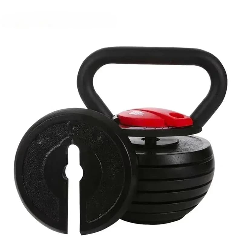 Adjustable Cast Iron Kettlebell Set Various Weight Choices For Home Gym Strength And Muscle Training