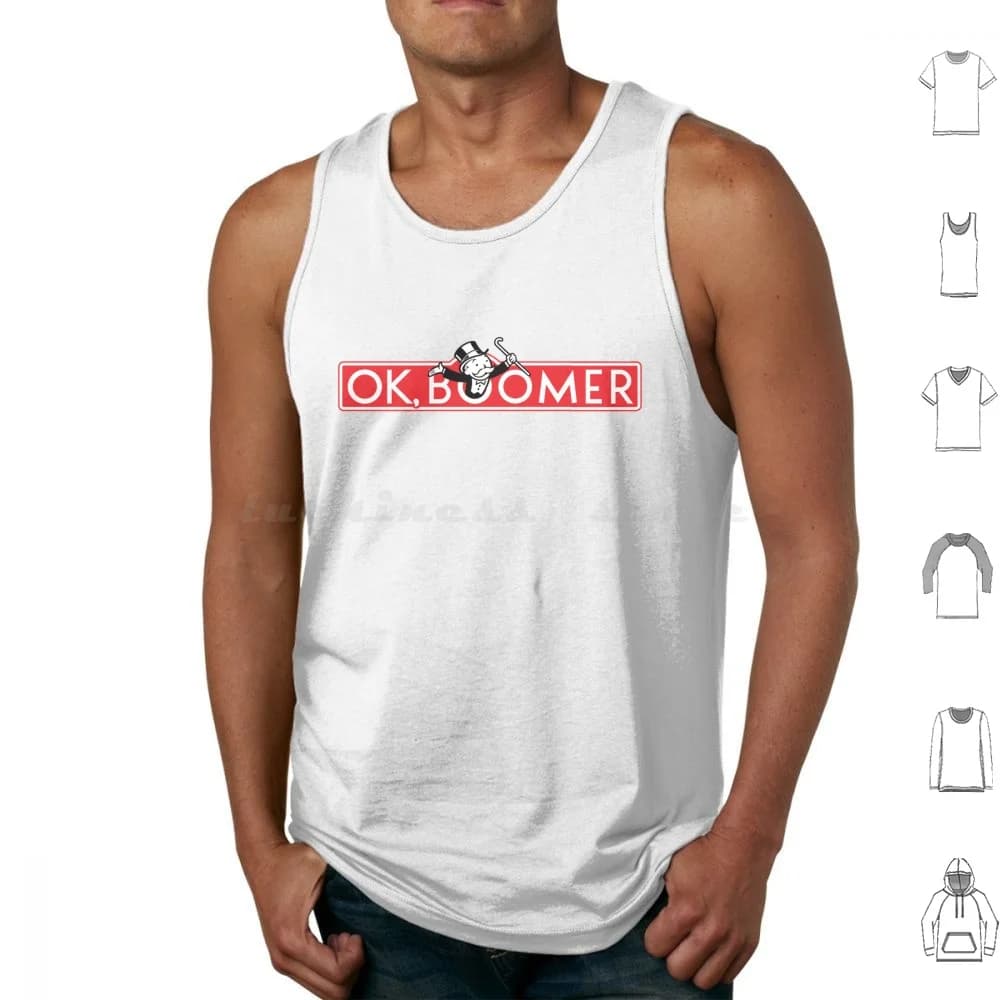 Ok Boomer Gioco da tavolo Logo Parodia Canotte Canottiera senza maniche Yabyum Yabyumshop Logo Logo Parodia Logo Parodia Parodia Meme Pop Culture