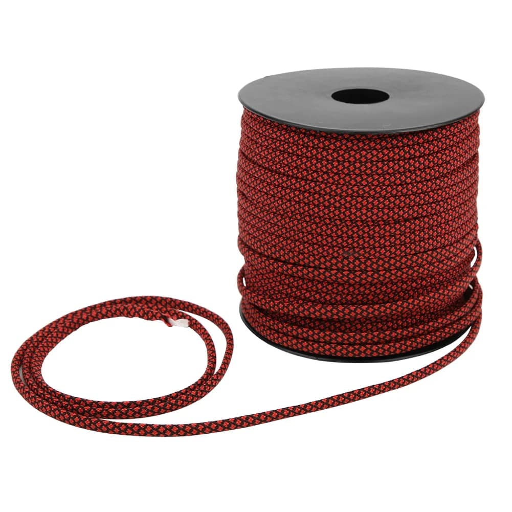Corda da campeggio in paracord a 7 fili, spessore 4 mm, 50 m, per soccorso, legatura tende, cordino e tessitura braccialetti da esterno