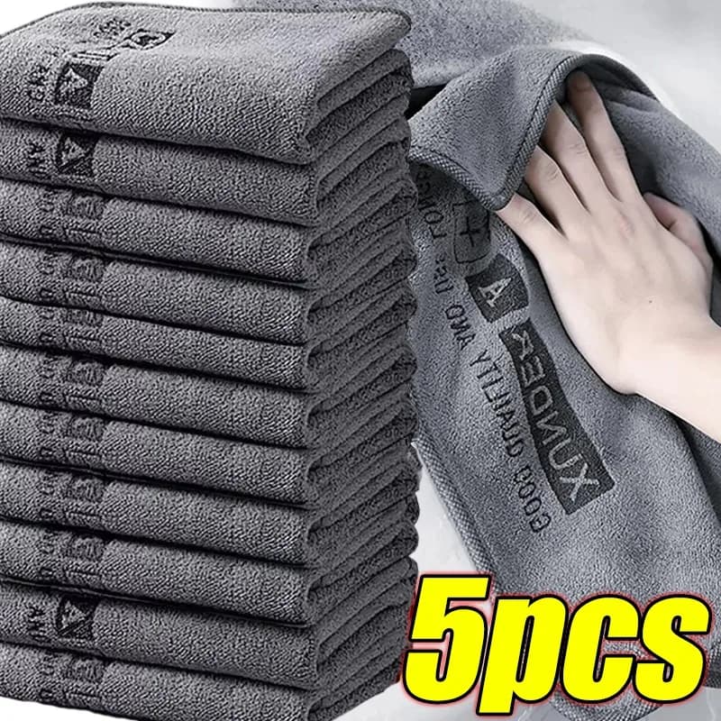 Asciugamano per lavaggio auto in fibra ultrafine di fascia alta, panno super morbido, pulito e asciutto, sigillatura dei bordi, forte assorbimento d'acqua, asciugamano per lavaggio auto