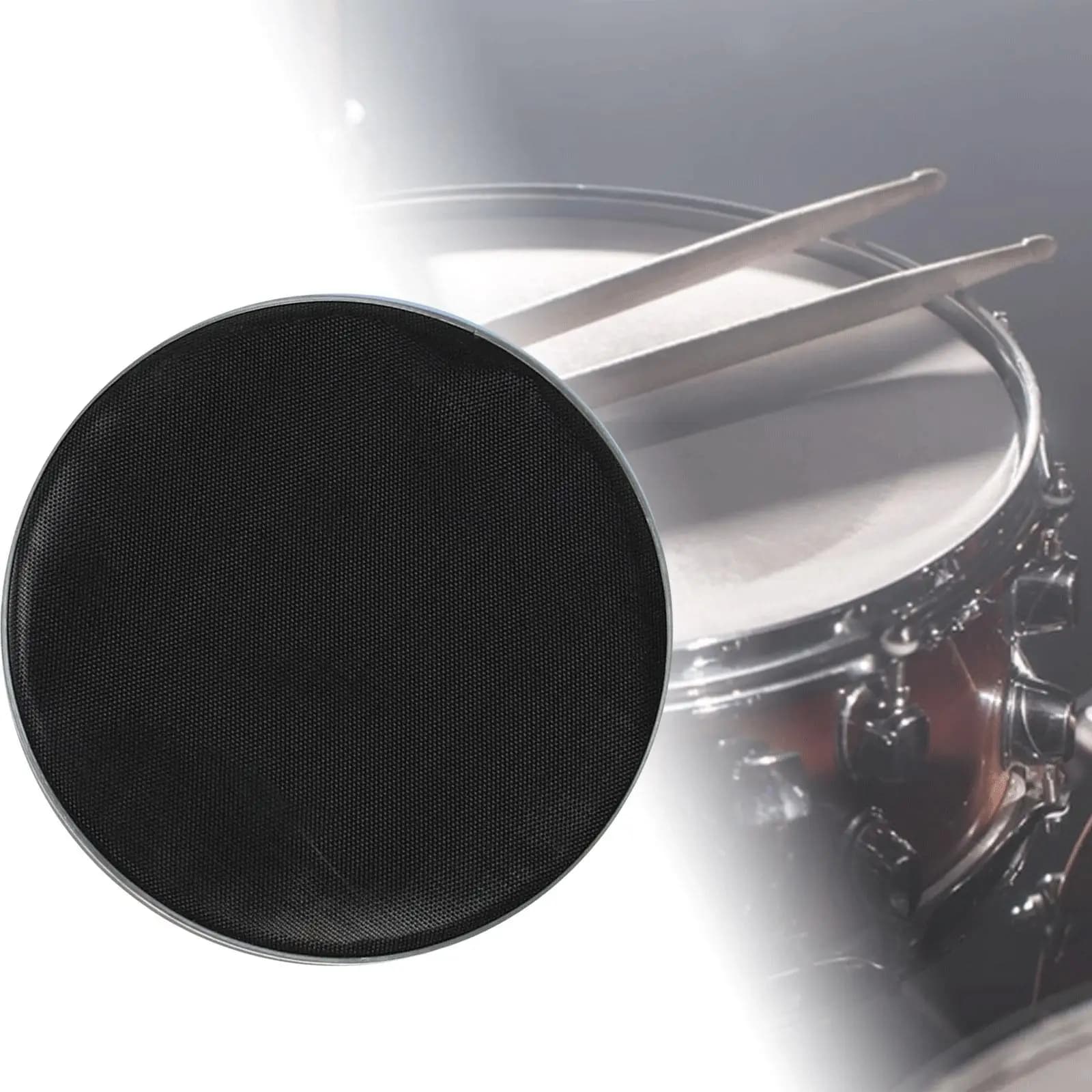 Pad Mute per Batteria: Silenziatore Esterno per Pratica a Basso Volume, Controllo del Tono per Grancassa, Rullante e Tom
