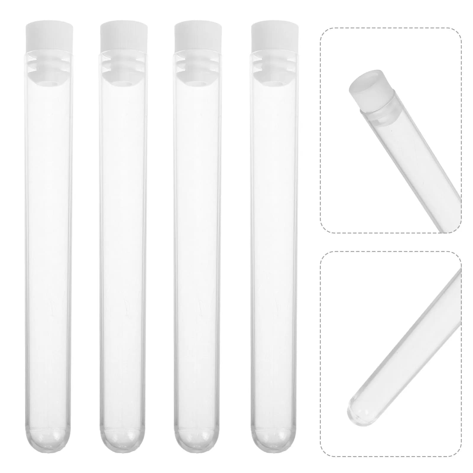 15 Pezzi Tubi Trasparenti per Spazzolini Ciglia, Contenitori Monouso in Plastica Trasparente per Mascara, Organizer Portatile per Trucco da Viaggio
