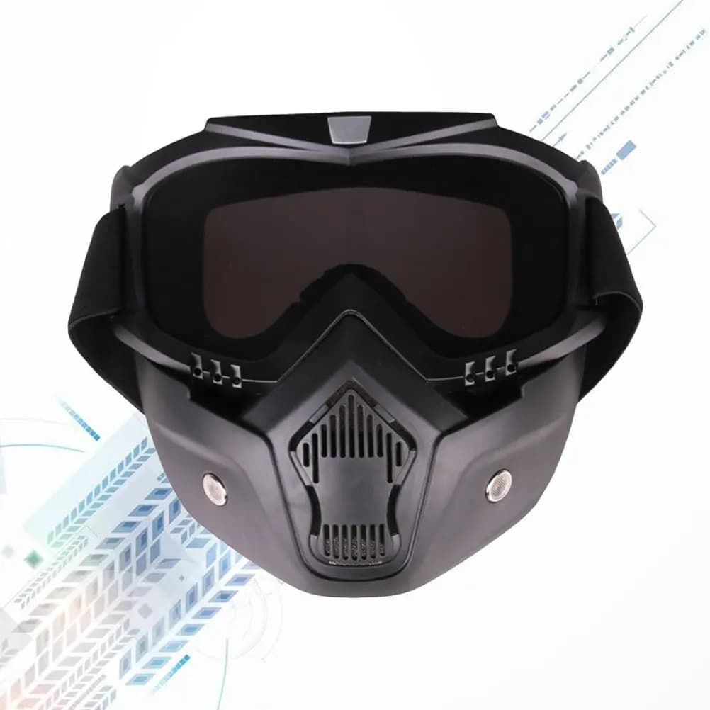 Occhiali da Sci e Snowboard con Montatura Grigio Carbone, Cinturino Extra Lungo, Adatti per Occhiali da Vista, Fascia Elastica Regolabile, Antiappannamento