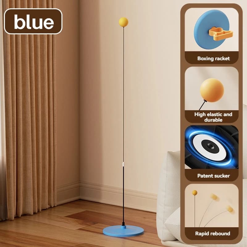 Set di palline da allenamento a reazione rapida Allenatore elastico da ping pong Palline per esercizi di coordinazione occhio-mano Palline da pong fisse portatili