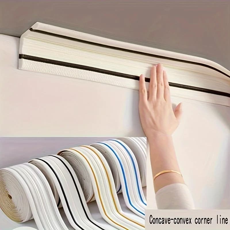 230 cm/roll 3D foam wall coating self-adhesive adhesive strip waterproof ceiling floor line of life adhesive clasp decorative