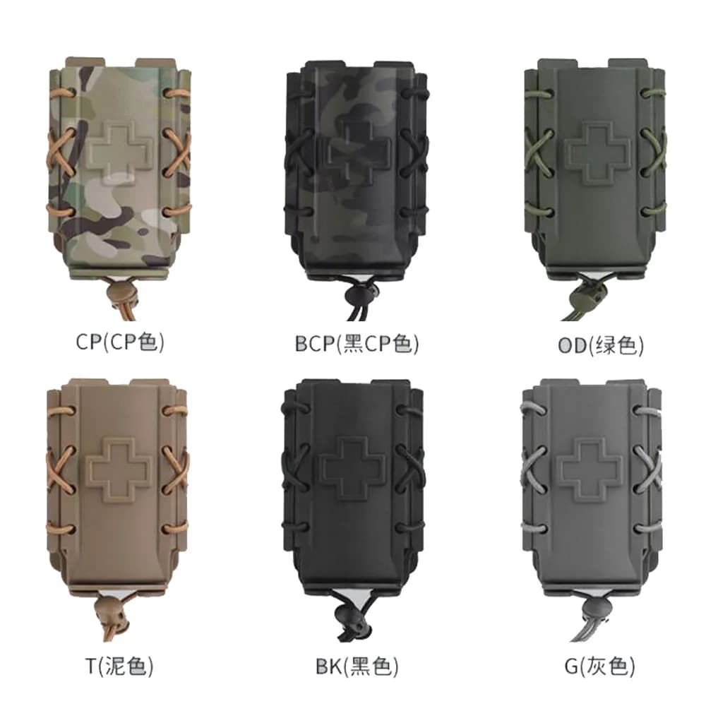 Borsa porta attrezzi tattica MOLLE per esterni, custodia per laccio emostatico a estrazione rapida, organizer per kit di pronto soccorso