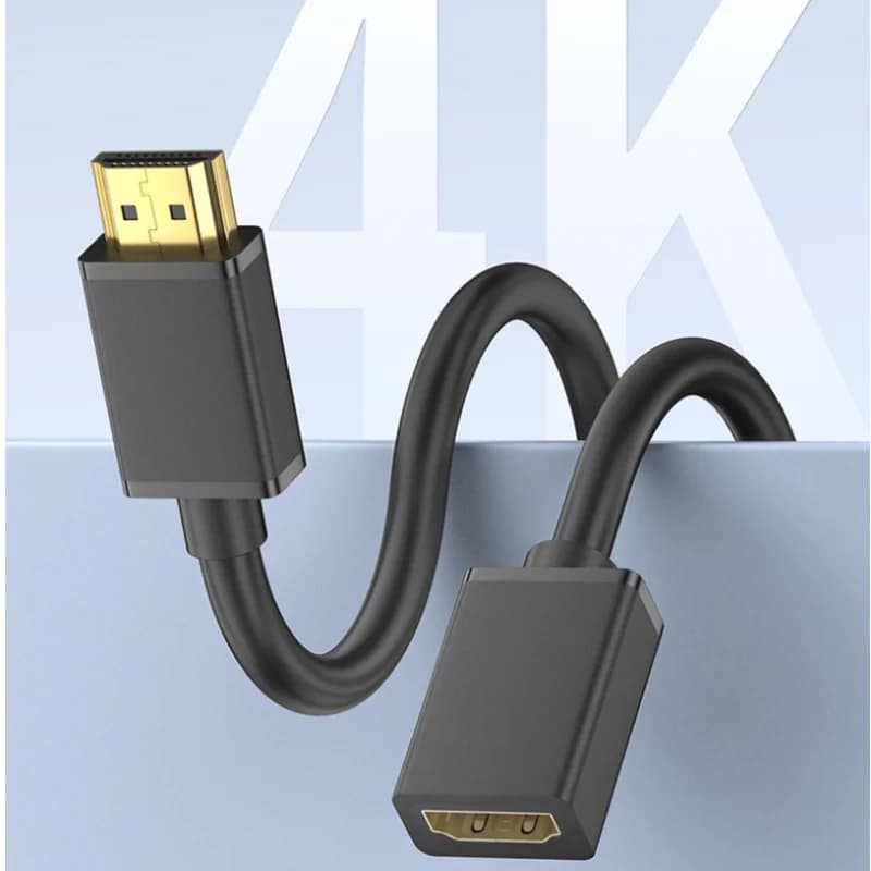 Cavo di prolunga HDMI maschio-femmina 4K in PVC, prolunga HDMI da 1M 2M nero per monitor, TV, proiettore, console di gioco, cavo Micro da 0,3m