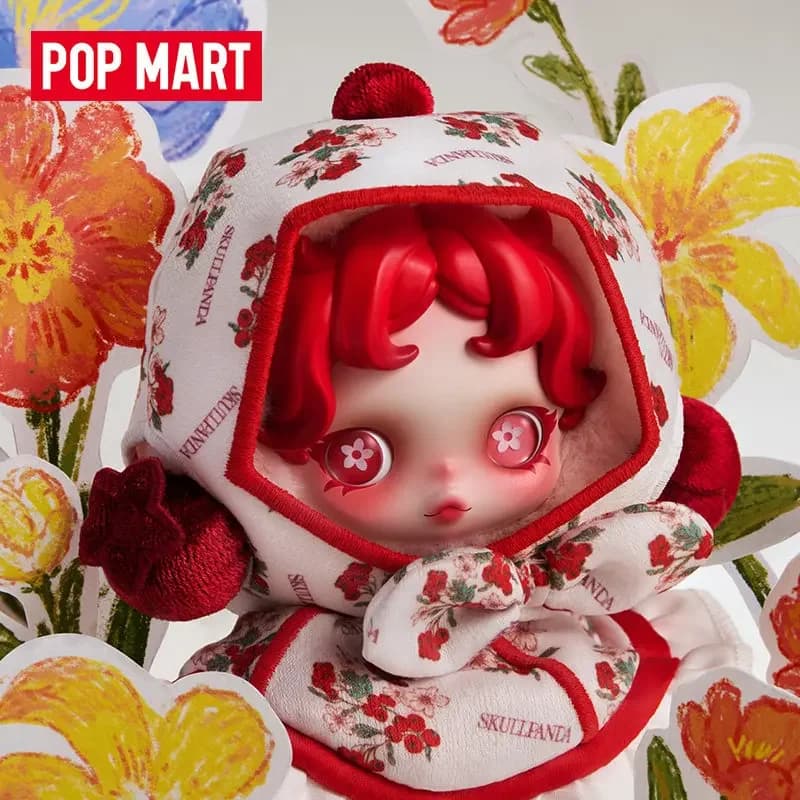 POPMART SKULLPANDA Serie Amid Flowers Blind Box Mystery Box Giocattoli Bambola Carina Anime Figure Ornamento da Scrivania Regalo Collezione